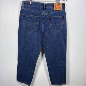 Levis 550 Relaxed Fit Tapered Leg Mens Jeans Medium Wash Blue Denim W33 L30
